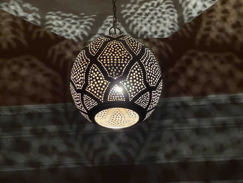 Handcrafted Moroccan Brass Pendant Light | Modern Ambiance (PL 1073)